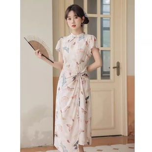 新中式国风气质小众设计感年轻款日常改良旗袍连衣裙女夏季新款潮