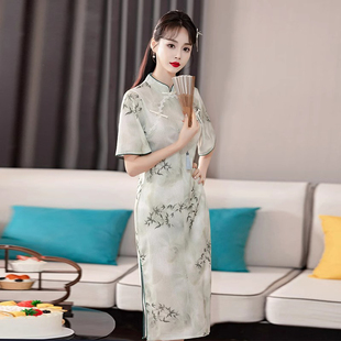 新中式复古民国风高端气质年轻款少女改良旗袍连衣裙女夏季新款潮