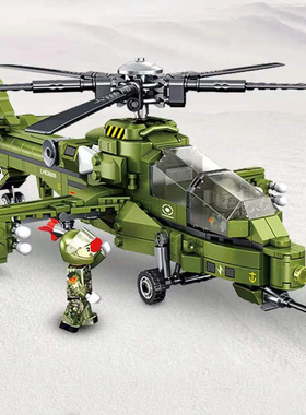 乐高积木儿童拼装益智男孩子玩具军事武装直升机战斗飞机歼15系列