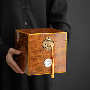 高档茶叶罐木纹散茶盒茶箱包装空盒福鼎白茶陈皮普洱茶桶一斤礼盒