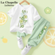 拉夏贝尔女童夏装套装2024新款洋气运动大童韩系童装儿童夏季衣服
