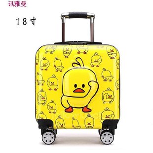 拉杆箱2021年新款男孩女童皮箱儿童行李箱18T寸可爱卡通旅行欧洲