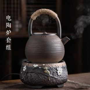 定制茶道烧水壶大容量陶瓷大号茶壶电陶炉煮茶器纯手工复古防烫泡