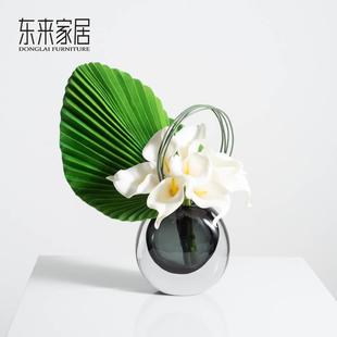 轻奢马蹄莲仿真花艺摆件客厅茶几餐桌假花摆设花洽谈桌高档装饰花