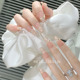 【玫瑰森林】花环少女手工定制穿戴甲成品法式中长款显白美甲贴片