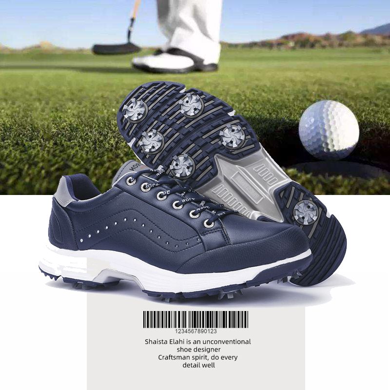 男款高尔夫球鞋防滑轻便打高尔夫装备舒适长钉男士专用高尔夫鞋子
