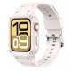 适用iwatch苹果手表带智能s10运动S9硅胶46mm新款S8一体式改装保护壳冰川TPU一体壳腕带男女通用s7纯色潮表链
