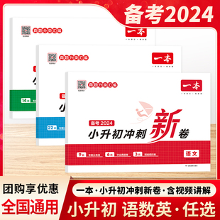 备考2024新版一本小升初冲刺新卷真题分类汇编语文数学英语试卷全国通用专题夯基础真题助演练模拟验成果视频讲方法湖南教育出版社