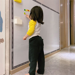 家用可移除不伤墙软黑板自粘墙纸儿童画板涂鸦墙加厚吸力白板墙贴