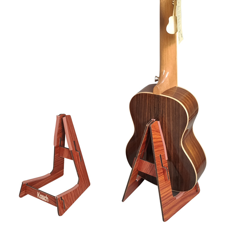 吉他架子尤克里里支架中脘架小提琴放置架电吉他地架木质便携架