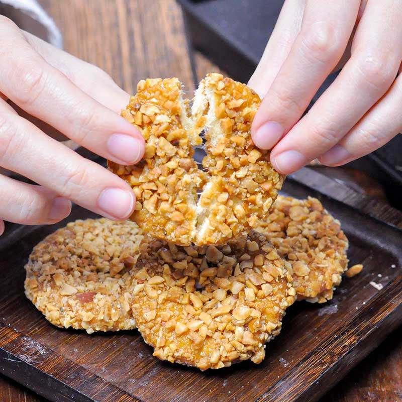 花生饼整块糕点客家儿时香酥纯花生饼渣熟糕点可食用半斤老式特产