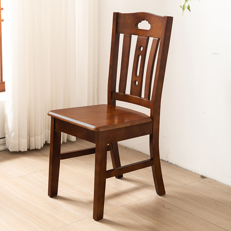 全实木餐桌椅家用现代简约中式酒店饭店吃饭靠背凳子木头椅子餐椅