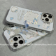 蓝色日系卡通可爱hellokitty适用苹果14手机壳链条iPhone16ProMax新款13pro防摔15pro硅胶11女款12网红全包软