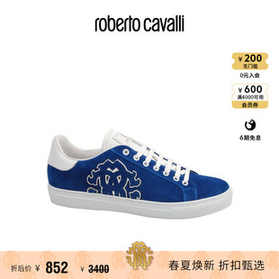 RC男士运动鞋 蓝白色休闲运动鞋Roberto Cavalli