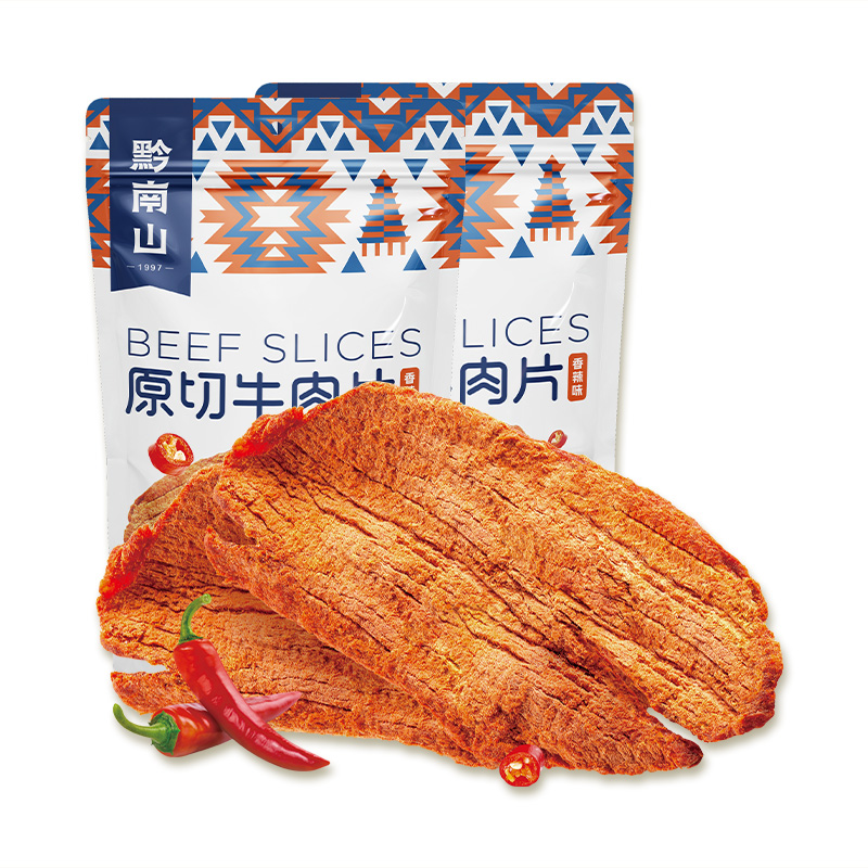 黔南山贵州风味特产原切牛肉片55g