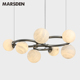 马斯登MARSDEN 客厅吊灯现代简约艺术装饰云石餐厅灯样板间灯具