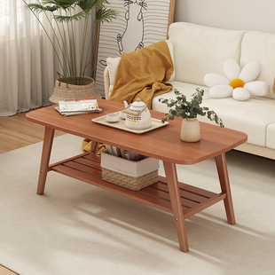 茶几客厅家用2024新款小户型简易实木桌子出租屋家用简约日式茶桌