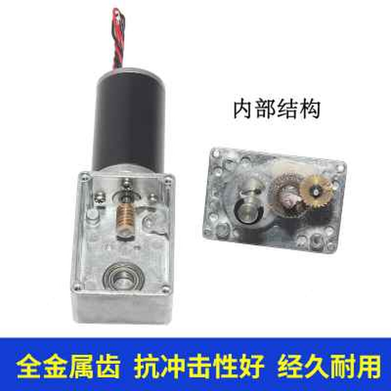 5840-31ZY直流减速电机12V24V涡轮蜗杆自锁正反转低速调速马达