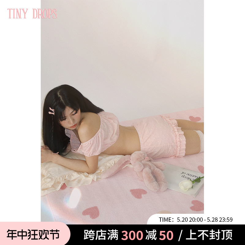 Tiny Drops 小众设计 Kaya新款纯棉小花花边短裙半身裙女2024春季