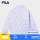 FILA Emerald斐乐女士轻薄羽绒服2023冬宽松休闲立领保暖上衣