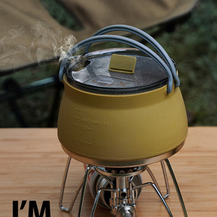 漂途旅行户外便携式食品级硅胶折叠水壶煮茶壶咖啡壶防烫手把水壶