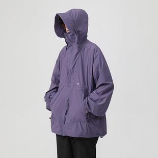 UPF50+外套防晒衣男款运动休闲防紫外线夏季连帽百搭户外轻薄夹克