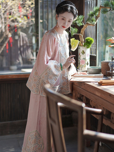 【指尖纱】2024春夏季新中式女装外套国风套装高级感大码真丝旗袍