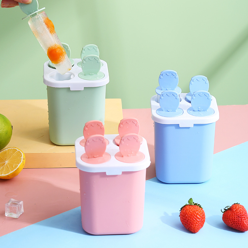 优界夏季爆款冰棒模具家用儿童雪糕模具创意DIY冰淇淋盒制冰格