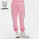LifeWork2023秋季新款粉色设计束腿裤女士卫裤通勤运动裤子休闲裤