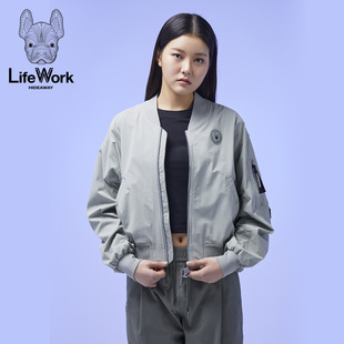 LifeWork2024年春季新款短款棒球服韩版宽松休闲外套上衣男女同款