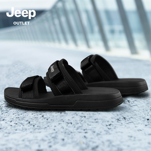 Jeep吉普拖鞋男士夏季外穿2024新款户外运动凉拖男款休闲沙滩凉鞋