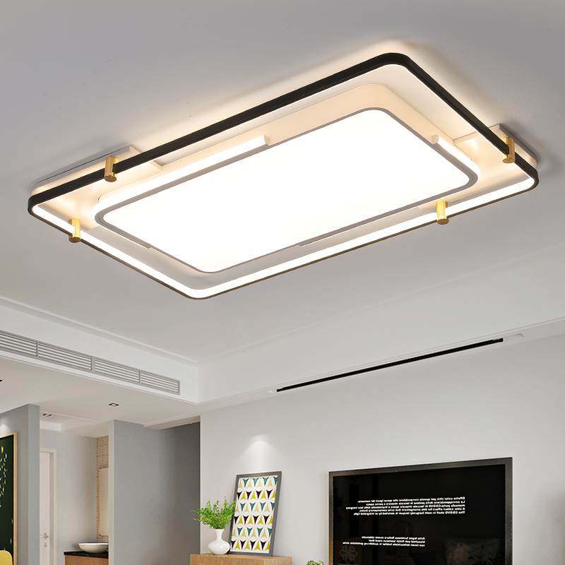 客厅灯吸顶灯2022年新款现代简约大气大灯高亮卧室主灯网红灯具薄