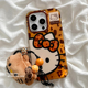 日系卡通可爱kitty带挂绳适用苹果16手机壳甜妹iPhone14pro小众16PRO新款13硅胶15ProMax女款12简约全包软壳