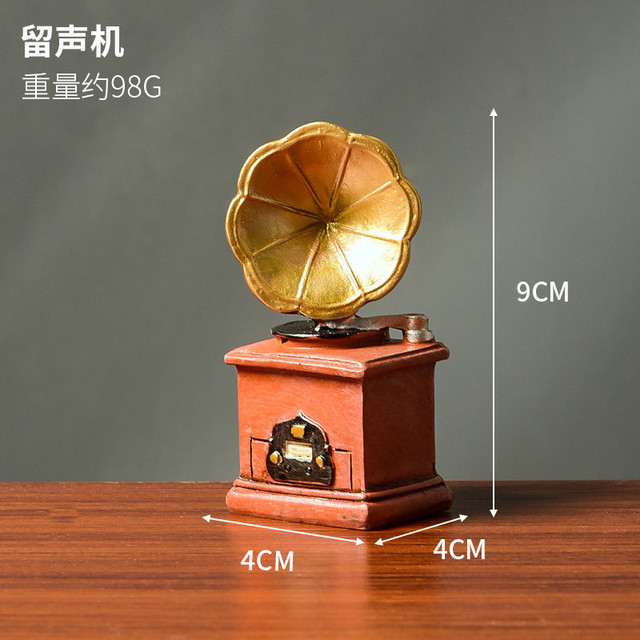 复古树脂迷你微景观模型拍摄道具小摆件布景房间装饰品桌面新款