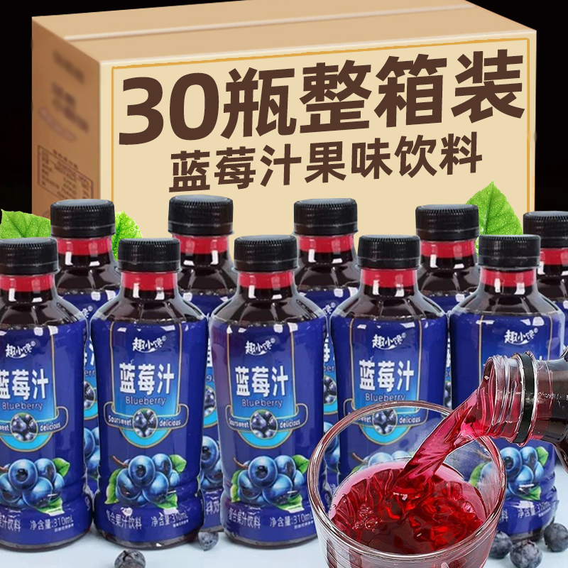 蓝莓汁果汁味饮料310ml*30瓶