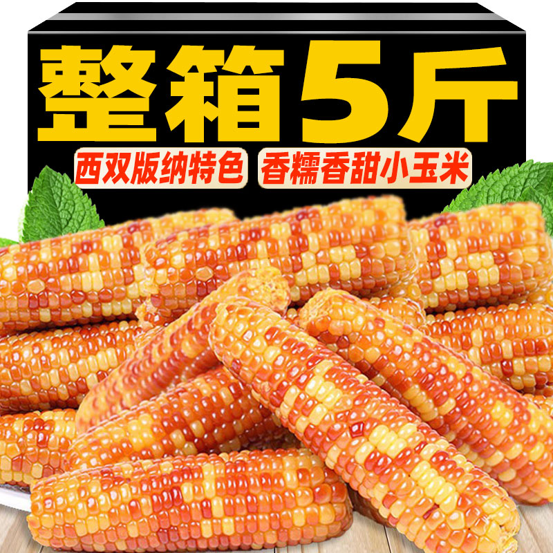 云南西双版纳香糯小玉米即食真空粗粮