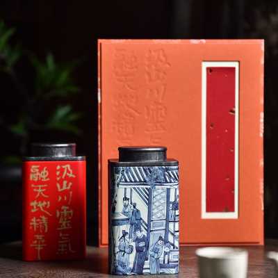 茶叶罐铁盒子家用半斤装古树红茶绿茶通用白茶包装礼盒空铁罐定制