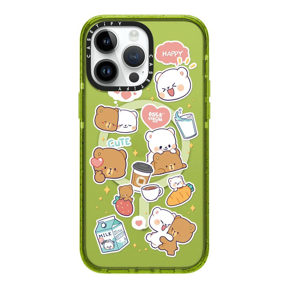 pro max手机壳13磁吸12潮牌卡通可爱保护套治愈系milkmochabear艺术家