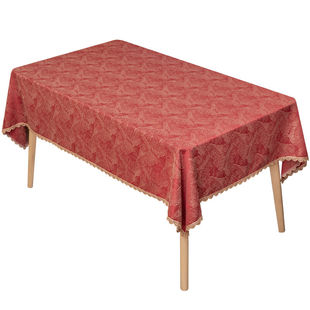 桌布结婚喜庆餐桌布几布红色长方形台布圆桌布红色红桌布8080