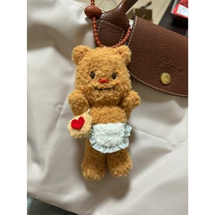 黄油小熊挂件玩偶公仔毛绒可爱泰国钥匙扣包包挂饰书包背包小饰品