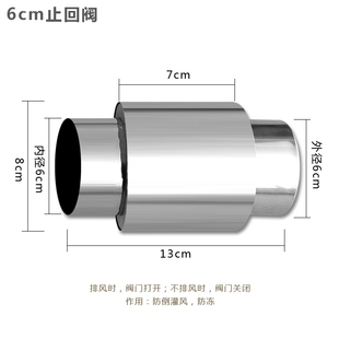 燃气热水器排烟管烟囱壁挂炉烟筒天然气不锈钢排气管防风罩加长60