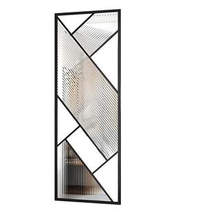 铁艺不锈钢玻璃正对门屏风隔断置物架入户玄关挡客厅现代简约定制