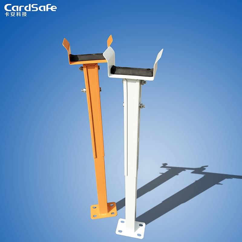 卡安道闸拖杆白色伸缩托杆可调拖杆金属烤漆拖杆撑杆支架托道闸杆