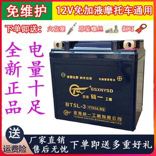 包邮摩托车电瓶12V9A/通用 踏板车 钻豹车铃木车125/7A刀仔弯梁车