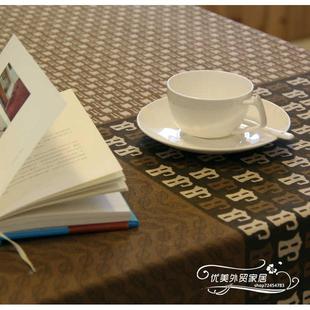 日式布艺桌布高级感咖啡餐厅布艺西餐桌布客厅茶几台布长方形