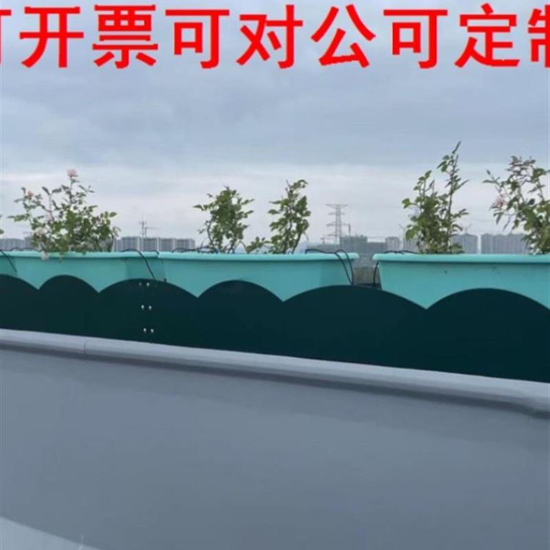 厂家直销护栏栏杆塑料自动浇水市政高架桥花箱花盆马路户外桥梁