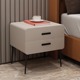 创意高颜值设计风格实木床头柜轻奢意式网红奶油风小户型储藏柜