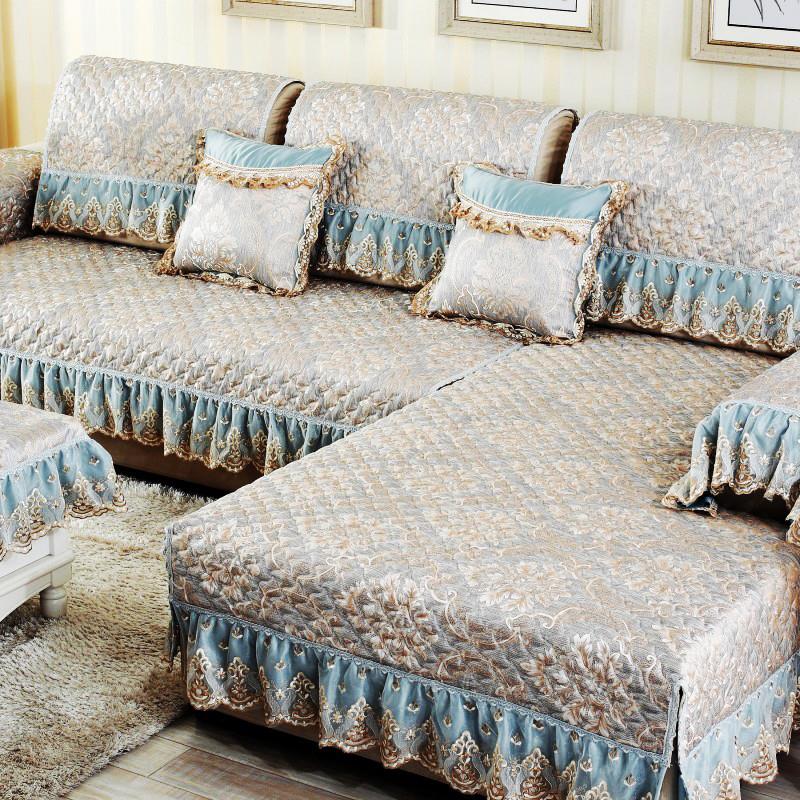 怡公主欧式四季通用沙发垫罩一套防滑全包布艺沙发垫盖布组合定做