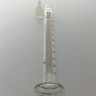 定制具塞量筒玻璃量筒100毫升带盖子量杯实验室刻度杯具塞刻度量|