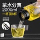 2025新款可斜挎水杯2000ml大容量运动健身水壶高硼硅耐高温玻璃夏